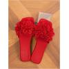 image:imageGORGLITTER Womens Floral Flat Sandals Dressy Flower Square Open Toe Cute Summer Vacation Shoes Comfortable SlidesRed Floral