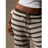 image:imageGORGLITTER Womens Flower Crochet Swimsuit Coverup Pants Summer Beach Vacation Low Waisted Knit Swim Cover Up PantsBrown