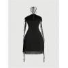 image:imageGORGLITTER Womens Flower Strapless Halter Bodycon Mini Dresses Elegant Classy Y2K Mesh Tassel Backless Summer SundressBlack
