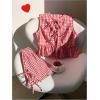 image:imageGORGLITTER Womens Gingham Sets 2 Piece Bow Tie Front Tank Top Baggy Shorts Sets Cute Summer Vacation Beachy OutfitsRed