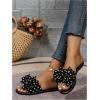 image:imageGORGLITTER Womens Gold Sandals Dressy Cute Summer 2026 Bow Square Toe Trendy Beach Boho Wedding Vacation Slides ShoesBlack a