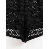 image:imageGORGLITTER Womens Lace Crochet Cover Up Shorts Beach Eyelet Hollow Out Sheer Bikini Swimsuit Bottoms Summer Vacation ShortsBlack
