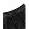 image:imageGORGLITTER Womens Lace Crochet Cover Up Shorts Beach Eyelet Hollow Out Sheer Bikini Swimsuit Bottoms Summer Vacation ShortsSolid Black