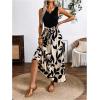 image:imageGORGLITTER Womens Open Back Flowy Maxi Dress Bow Tie Sleeveless Loose Swing Long Dresses Summer Beach Party SundressBlack