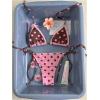 image:imageGORGLITTER Womens Polka Dots Bikini Sets Halter Triangle Tie Side Bathing Suit Cute Two Piece Swimsuit Summer VacationHot Pink