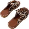 image:imageGORGLITTER Womens Rainbow Summer Sandals 2026 Boho Colorful Mexican Vacation Flats Slides ShoesBeige