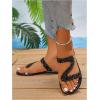 image:imageGORGLITTER Womens Rhinestone Clear Flats Dressy Sparkly Vacation Slide Shoes Trendy 2026 Sparkle Transparent SandalsBlack