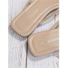 image:imageGORGLITTER Womens Square Open Toe Flip Flop Minimalist Thong Flat Sandals Slide On Summer Vacation 2026 Dressy ShoesApricot