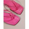 image:imageGORGLITTER Womens Square Open Toe Flip Flop Minimalist Thong Flat Sandals Slide On Summer Vacation 2026 Dressy ShoesHot Pink Thong