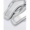 image:imageGORGLITTER Womens Square Open Toe Flip Flop Minimalist Thong Flat Sandals Slide On Summer Vacation 2026 Dressy ShoesSilver Thong