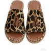 image:imageGORGLITTER Womens Rainbow Summer Sandals 2026 Boho Colorful Mexican Vacation Flats Slides ShoesBrown Leopard