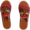 image:imageGORGLITTER Womens Rainbow Summer Sandals 2026 Boho Colorful Mexican Vacation Flats Slides ShoesMulticolor