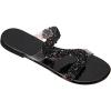 image:imageGORGLITTER Womens Rhinestone Clear Flats Dressy Sparkly Vacation Slide Shoes Trendy 2026 Sparkle Transparent SandalsBlack
