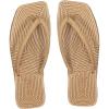 image:imageGORGLITTER Womens Square Toe Flip Flops Boho Flat Sandals Straw Dressy Beach Summer Vacation 2026 Slide ShoesBrown