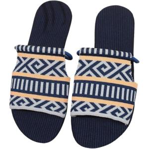 image:imageGORGLITTER Womens Boho Beach Sandals Dressy Summer Cute Going Out Vacation Open Toe Flip Flops Slides Shoes 2026Blue