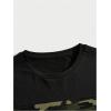 image:imageGORGLITTER Mens 2 Piece Outfits Camo Short Sleeve T Shirt and Gym Shorts SetCamo Green
