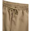 image:imageGORGLITTER Mens 2 Piece Outfits Tropical Print Short Sleeve Tee and Drawstring Waist Shorts SetWhite and Khaki