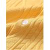 image:imageGORGLITTER Mens 2 Piece Outfits Waffle Knit Button Down Shirt Top and Shorts SetSolid Yellow