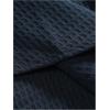 image:imageGORGLITTER Mens 2 Piece Summer Beach Outfits Waffle Knit Short Sleeve Button Down Shirt Top and Shorts SetBlue