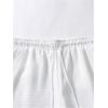 image:imageGORGLITTER Mens 2 Piece Summer Beach Outfits Waffle Knit Short Sleeve Button Down Shirt Top and Shorts SetWhite