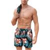 image:imageGORGLITTER Mens 2 Pieces Set Floral Print Elastic Waist Shorts Sleeveless Tank Top Outfit TracksuitBlack Floral  Leaf