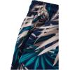 image:imageGORGLITTER Mens 2 Pieces Set Floral Print Elastic Waist Shorts Sleeveless Tank Top Outfit TracksuitBlack and Navy Blue Leaf