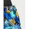 image:imageGORGLITTER Mens 2 Pieces Set Floral Print Elastic Waist Shorts Sleeveless Tank Top Outfit TracksuitBlue Tropical and Pocket