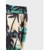 image:imageGORGLITTER Mens 2 Pieces Set Floral Print Elastic Waist Shorts Sleeveless Tank Top Outfit TracksuitGreen and Khaki