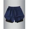 image:imageGORGLITTER Mens 2 in 1 Anime Graphic Gym Shorts Quick Dry Drawstring Mesh Athletic Running Shorts with LinerBlue