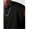 image:imageGORGLITTER Mens Dolman Sleeve Crop Vest Top T Shirts Crewneck Loose Pullover Tank TopsBlack