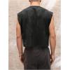 image:imageGORGLITTER Mens Dolman Sleeve Crop Vest Top T Shirts Crewneck Loose Pullover Tank TopsWashing Black