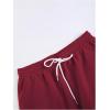 image:imageGORGLITTER Mens Hawaiian Matching Set Summer Beach 2 Piece Outfits Flower Button Down Shirts and Shorts SetBurgundy