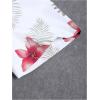 image:imageGORGLITTER Mens Hawaiian Matching Set Summer Beach 2 Piece Outfits Flower Button Down Shirts and Shorts SetBurgundy