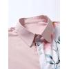 image:imageGORGLITTER Mens Hawaiian Matching Set Summer Beach 2 Piece Outfits Flower Button Down Shirts and Shorts SetPink
