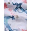 image:imageGORGLITTER Mens Hawaiian Matching Set Summer Beach 2 Piece Outfits Flower Button Down Shirts and Shorts SetPink and White