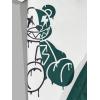 image:imageGORGLITTER Mens Letter Graphic Print T Shirts Short Sleeve Top amp Shorts Casual Two Piece SetsWhite and Green Letter  Bear