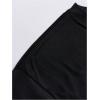 image:imageGORGLITTER Mens Novelty Casual Letter Graphic Crewneck TShirt Half Sleeve Oversized Tee TopBlack Letter Slogan