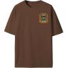 image:imageGORGLITTER Mens Novelty Casual Letter Graphic Crewneck TShirt Half Sleeve Oversized Tee TopCoffee Brown Cartoon Bear  Slogan