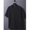 image:imageGORGLITTER Mens Novelty Casual Letter Graphic Crewneck TShirt Half Sleeve Oversized Tee TopDark Grey Angel Sculptural  Letter