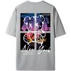image:imageGORGLITTER Mens Novelty Casual Letter Graphic Crewneck TShirt Half Sleeve Oversized Tee TopLight Grey Bear and Slogan