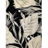 image:imageGORGLITTER Mens Summer Beach Outfits Vacation Cruise Tropical Short Sleeve Button Down Hawaiian Shirt and Shorts SetsBlack