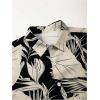 image:imageGORGLITTER Mens Summer Beach Outfits Vacation Cruise Tropical Short Sleeve Button Down Hawaiian Shirt and Shorts SetsBlack