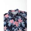 image:imageGORGLITTER Mens Summer Beach Outfits Vacation Cruise Tropical Short Sleeve Button Down Hawaiian Shirt and Shorts SetsMulticolor
