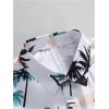 image:imageGORGLITTER Mens Summer Beach Outfits Vacation Cruise Tropical Short Sleeve Button Down Hawaiian Shirt and Shorts SetsMulticolor Black