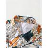 image:imageGORGLITTER Mens Summer Beach Outfits Vacation Cruise Tropical Short Sleeve Button Down Hawaiian Shirt and Shorts SetsMulticolor Orange