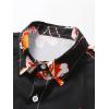 image:imageGORGLITTER Mens Vacation Beach Cruise Summer Outfits 2 Piece Shorts Set Hawaiian Button Down Shirt and ShortsBlack Multi