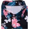 image:imageGORGLITTER Mens Vacation Beach Cruise Summer Outfits 2 Piece Shorts Set Hawaiian Button Down Shirt and ShortsBlack and Pink Floral
