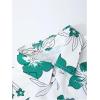 image:imageGORGLITTER Mens Vacation Beach Cruise Summer Outfits 2 Piece Shorts Set Hawaiian Button Down Shirt and ShortsGreen Hawaiian