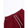 image:imageGORGLITTER Mens Vacation Beach Cruise Summer Outfits 2 Piece Shorts Set Hawaiian Button Down Shirt and ShortsRed and White