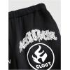 image:imageGORGLITTER Womens 2 Piece Track Suits Y2k Graphic Sweatsuit Set Oversized Hoodies Wide Leg Sweatpants Matching Outfits 2025Black